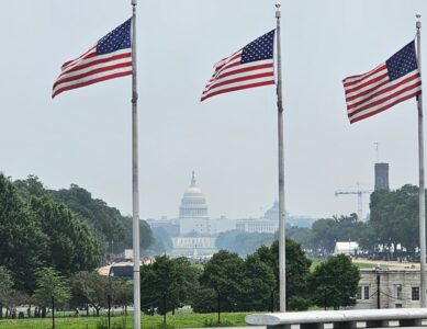 Washington National Monument, The White House, National Mall, Lincoln Memorial, Roosevelt Memorial, Jefferson Memorial