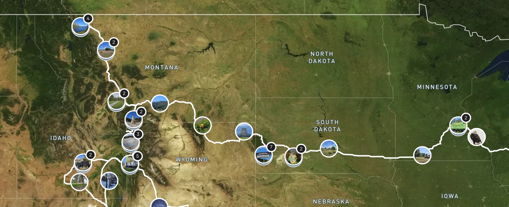 Mid West and North West route